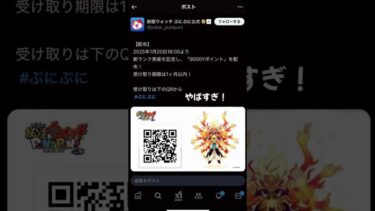 QRコード読み取ってみて#妖怪ウォッチぷにぷに #無料配布 #yポイント